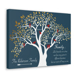 Canvas Printify Wraps 16x12 - The Roberson Family - Navy
