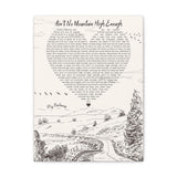 Canvas Gallery Wraps Printify 12x16 - Ain't No Mountain High Enough - My Baloney