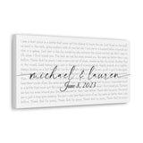 Canvas Printify Wraps 20x10 - Michael & Lauren - June 8, 2023