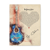 Canvas Gallery Wraps Printify 12x16 - In Your Love - Guitar Heart
