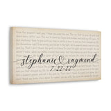 Canvas Printify Wraps 20x10 - Stephanie & Raymond 7-22-22