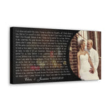 Canvas Printify Wraps 20x10 - Believe Chris & Jasmine - 08.07.2010