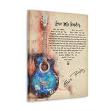 Canvas Printify Wraps 16x20 - Love Me Tender Guitar - Elvis