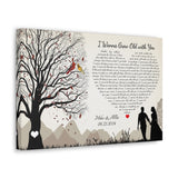 Canvas Printify Wraps 18x12 - I Wanna Grow Old With You - Mike & Allie
