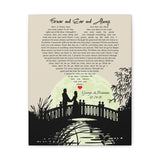 Canvas Gallery Wraps Printify 11x14 - Forever and Ever and Always - George & Brianna