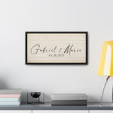 Canvas Black Printify Frame 20x10 - Gabriel & Marie - 04.26.2024