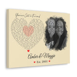 Canvas Printify Wraps 16x12 - You've Got a friend - Amber & Maggie