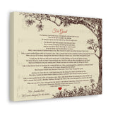 Canvas Printify Wraps 14x11 - For Good Mrs. Southerland - We Were Changed for The Better...