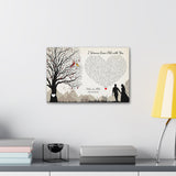 Canvas Printify Wraps 18x12 - I Wanna Grow Old With You - Mike & Allie