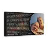 Canvas Printify Wraps 20x10 - Sharon and Ray - 24 Years