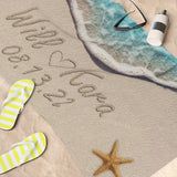 Beach Towel, 30x60 -- Will & Kara 08.13.22
