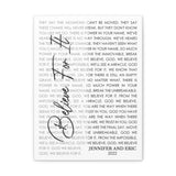 Canvas 12x16 Printify - BELIEVE FOR IT - Jennifer and Eric