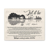 Canvas Gallery Wraps Printify 14x11 1.25 - Let It Be - Design 2