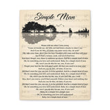 Canvas Gallery Wraps 11x14 Printify - Simple Man - Design 2