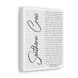 Canvas Gallery Wraps 8x10 Printify - Southern Cross - All One Needs Is a Boat and His Music