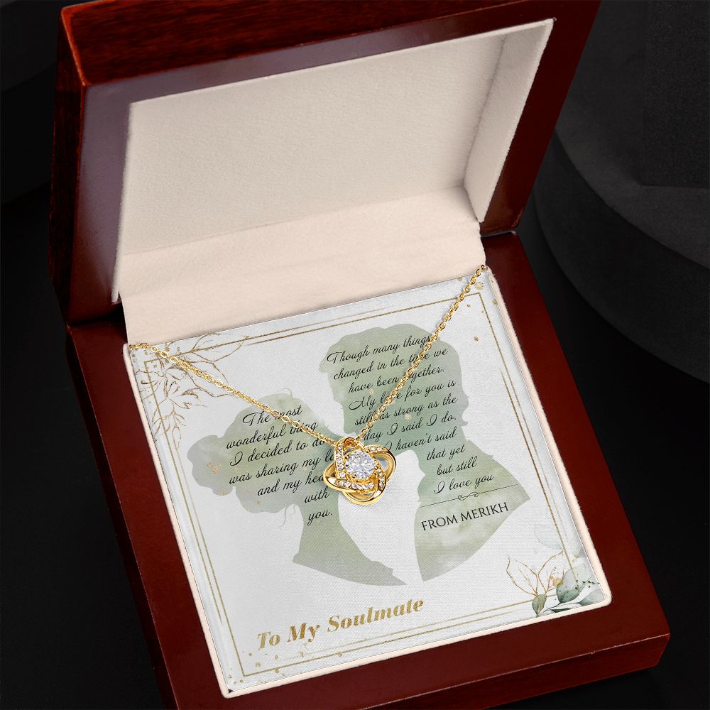 To My Soulmate - From Merikh - The Most Wonderful Thing Necklace