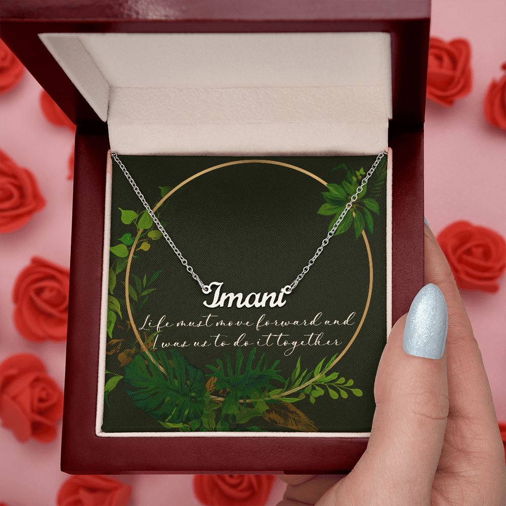 Alexandria - Life Must Move Forward - Custom Name Silver