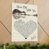 Canvas Gallery Wraps Printify 18x24 - Grow Old With You - Design 3