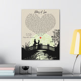 Printify Canvas Gallery Wraps 18x24 - Glory of Love Lori & Greg 6-15-1987 - Happy 36th Anniversary