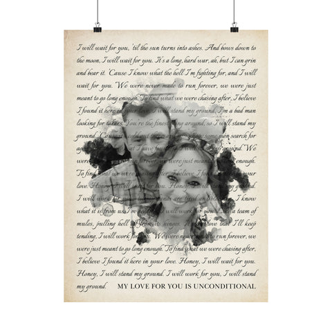 Printify Poster 18x24 - My Love For You Is Unconditional - In Your Love