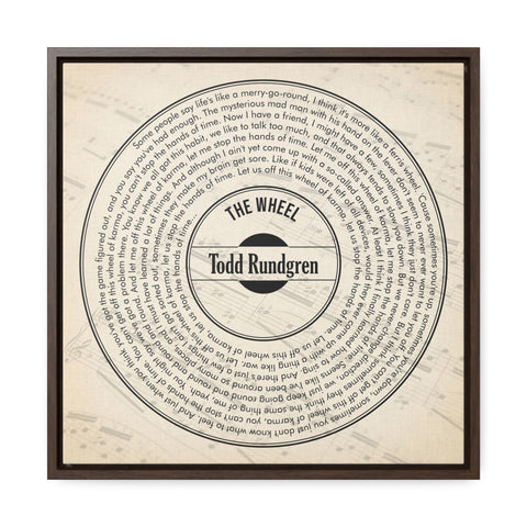 Canvas Printify Square 16x16 - The Wheel - Music Todd Rundgren