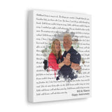 Printify Canvas Gallery Wraps 8x10 - Wild Horses Bill & Sharon - Happy Anniversary