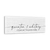 Canvas Gallery Wraps Printify 36x12 - She Gets Me - Quinton & Whitney