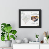 Printify Black Framed 14x11 -  Matt & Stephanie 9-22-2018