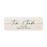 Canvas Gallery Wraps 36x12 Printify - Til' Death Do Us Part - Tim & Tonda 10/24/1998