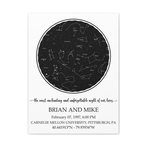 Printify Canvas Gallery Wraps 18x24 - BRIAN AND MIKE - Carnegie Mellon University