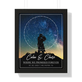 Printify Black Framed 16x20 Poster - Where We Promised Forever - Colin & Claire