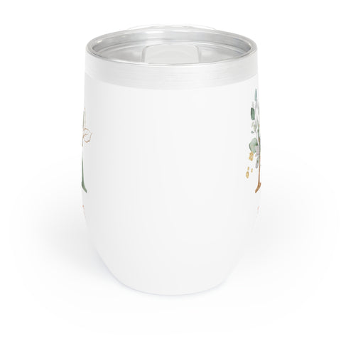 Printify 12oz Wine Tumbler - Adriana A Botanical