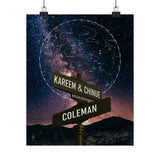 Premium Matte 9x11 Printify Poster - Kareem & Chinue - Coleman