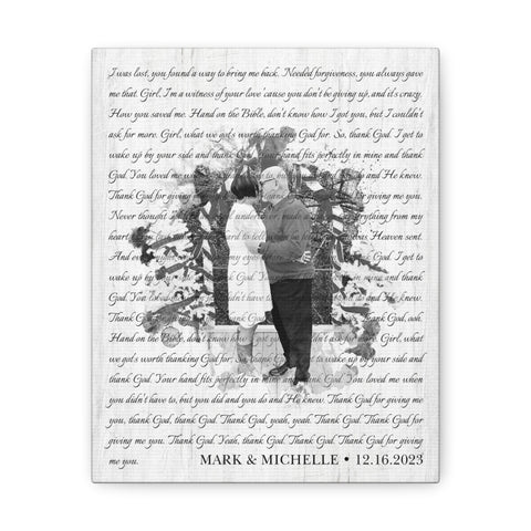 Canvas Printify Wraps 8x10 - Thank God - Mark & Michelle 12.16.2023