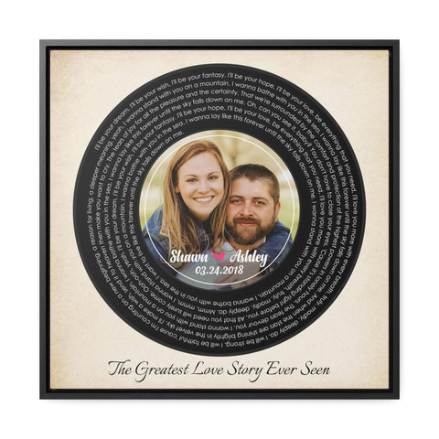 Printify Gallery Canvas Frame 20x20 - Truly Madly Deeply - Shawn & Ashley 03/24/2018