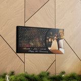 Printify Canvas Gallery Wraps 20x10 - I Only Want To Be With You - Meredith & John - 8.28.1998