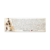 Canvas Gallery Wraps Printify 36x12 - You're In My Heart - David & Connie