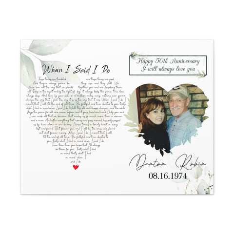 Canvas Printify Wraps 30x24 - Denton & Robin - 08-16-1974