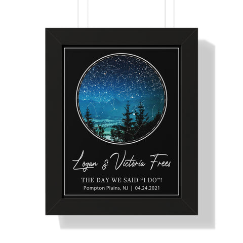 Printify Black Framed 11x14 Poster - LOGAN & VICTORIA FREES - S2 THE DAY WE SAID “I DO”!