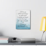 Canvas Printify Wraps 12x16 - I'll love you forever and always - Blue