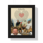 Black Framed 11x14 Poster Printify - Put A Little Love In Your Heart - The Dining Room