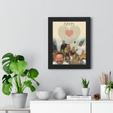 Black Framed 11x14 Poster Printify - Put A Little Love In Your Heart - The Dining Room