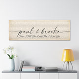 Canvas Gallery Wraps Printify 60x20 - Have I Told You Lately That I Love You - Paul & Brooke
