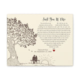 Printify Canvas Gallery Wraps 14x11 - Just You 'N' Me - Dianne & Tom est. September 10, 1983