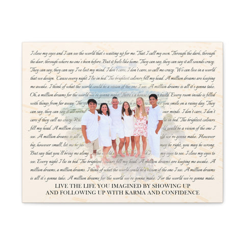 Canvas Printify Wraps 20x16 - Million Dreams - Karma and Confidence