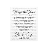 Printify Premium Matte 11x14 Poster - Through The Years - Jim & Linda