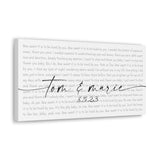 Printify Canvas Gallery Wraps 20x10 - How Sweet It is - Tom & Marie 8.5.23