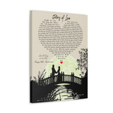 Printify Canvas Gallery Wraps 18x24 - Glory of Love Lori & Greg 6-15-1987 - Happy 36th Anniversary