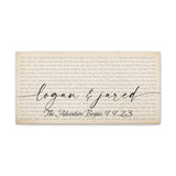 Printify Canvas Gallery Wraps 20x10 - What My World Spins Around - Logan & Jared