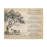 Canvas Gallery Wraps Printify 14x11 - Flowers on the Wall - Cheri